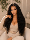 Glueless Curly Wig 5x5 HD Lace Raw Human Hair 180% Density