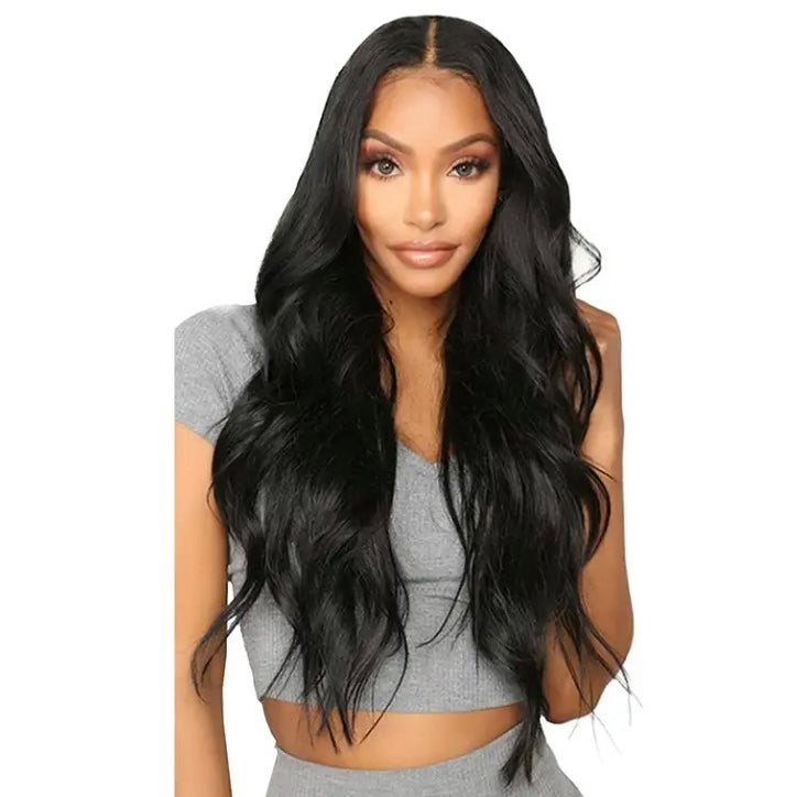 Curly Wavy Long 4 PCS Set Thick Clip In On Hair Extensions