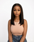 16inch Brazilian Hair Full Frontal Wig