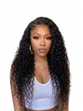 22In Brazilian Hair Water Wave Glueless Wig-13x4 Full Frontal Lace Wig