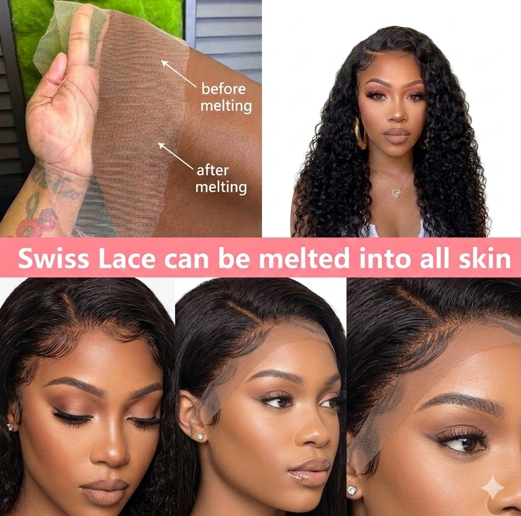 22In Brazilian Hair Water Wave Glueless Wig-13x4 Full Frontal Lace Wig